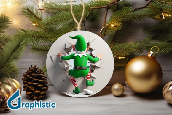 3D Cute ELF Christmas Ornament B 127 Illustrations Review