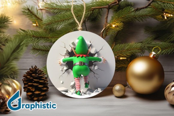 3D Cute ELF Christmas Ornament B 139 Review for Illustrations