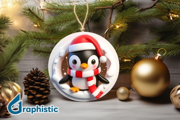 3D Penguin Christmas Ornament Front 86 Illustrations Review