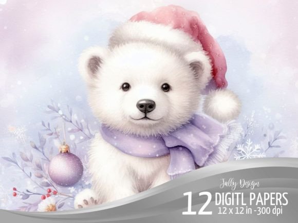 Adorable Baby Polar Bear at Christmas: A Fresh Illustrations Review