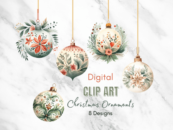Christmas Ornament Clip Art for Seasonal Illustrations
