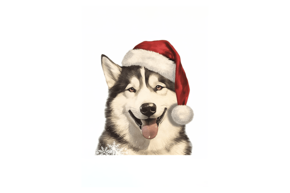 Husky Dog Christmas Card: A Designer's Review of Seasonal Illustrations