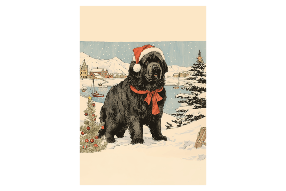 Newfoundland Dog Christmas Card Review