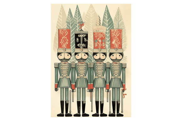 Nutcracker Christmas Card Illustrations for Real Branding