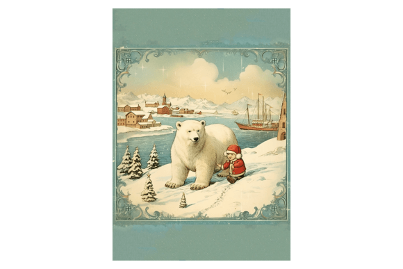 Polar Bear Christmas Card: A Fresh Take on Illustrations for Publishers
