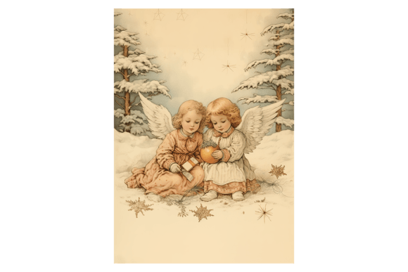Snow Angels Christmas Card 2: A Review of Seasonal Illustrations