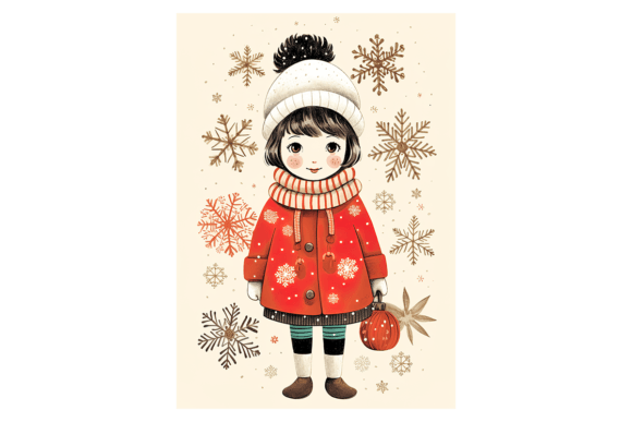 Snowflakes Christmas Card 1 Review for Illustrations