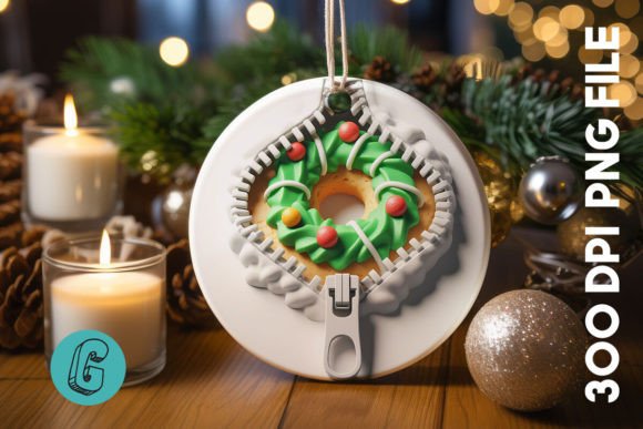 Unzipped Christmas Ornament PNG 02: A Designer's Review for Seasonal Branding