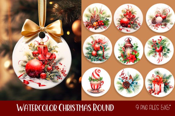 Watercolor Christmas Flowers Ornament Review