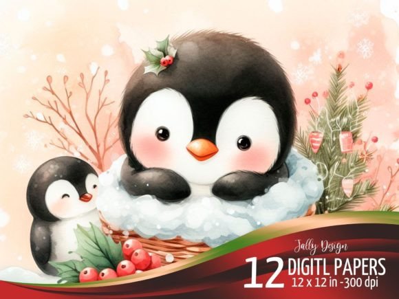 Watercolor Little Penguin at Christmas: A Crafter's Review